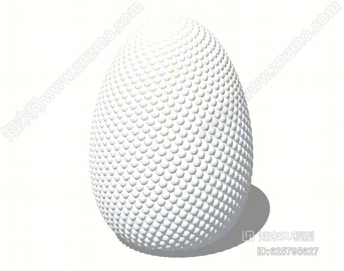 球形雕塑SU模型下载【ID:625795627】