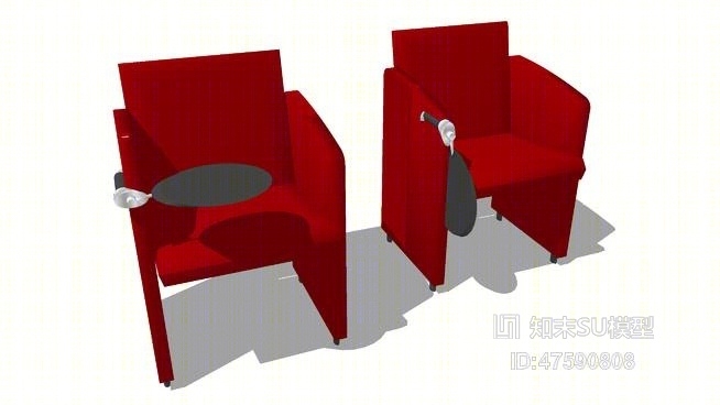 休闲椅SU模型下载【ID:919296498】