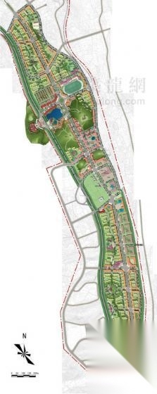 大型住宅区景观规划设计方案cad施工图下载【ID:161115127】