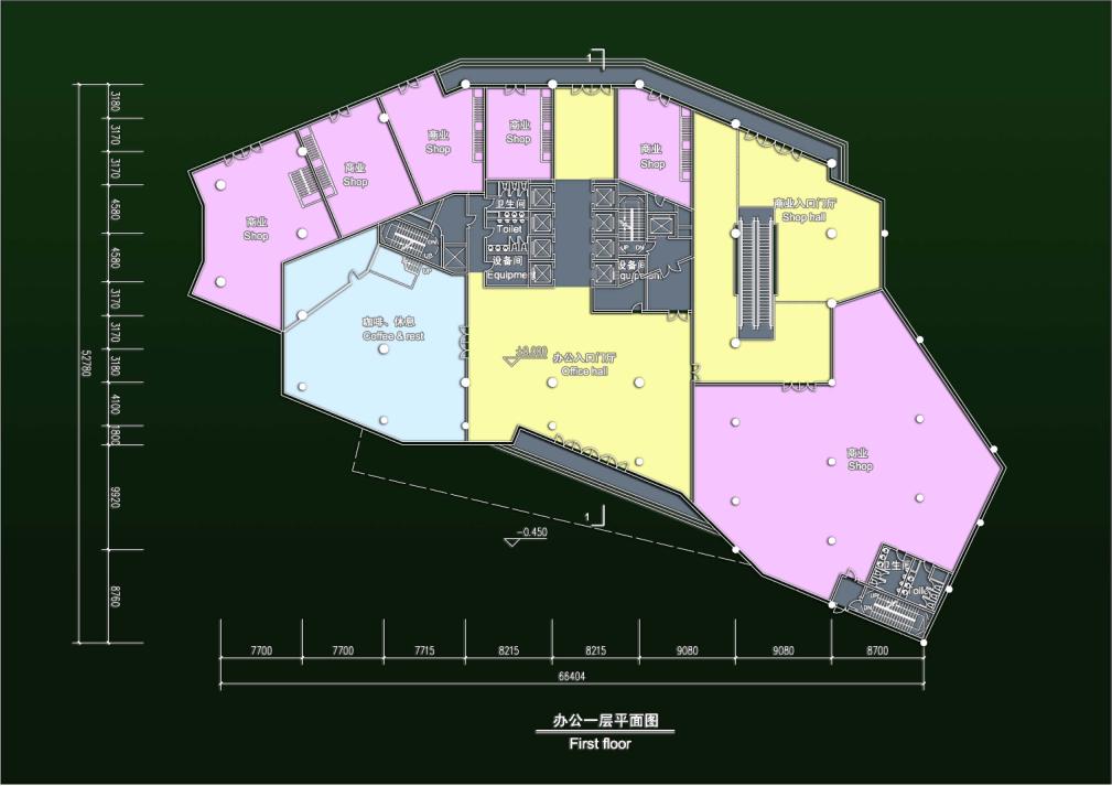 [上海]高层现代风格公寓式办公楼建筑设计方案文本cad施工图下载【ID:165423102】