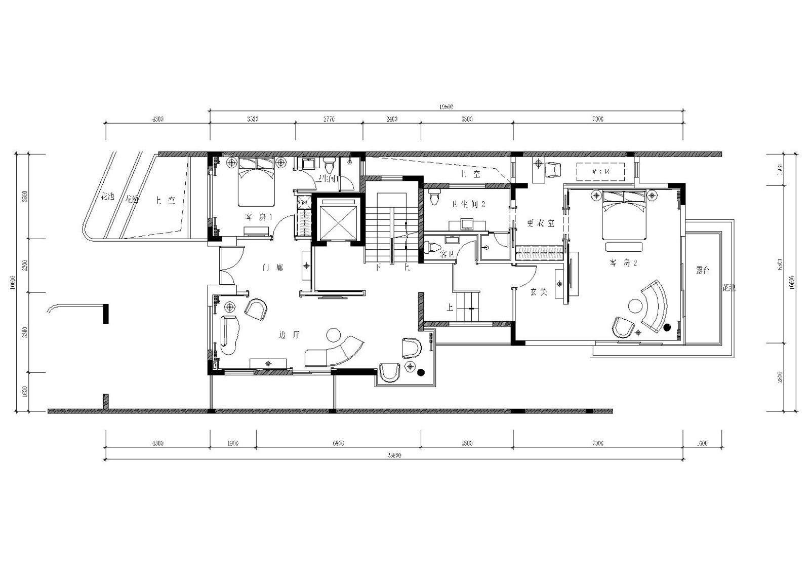 [广东]727㎡三层六居室别墅施工图+实景拍摄cad施工图下载【ID:160045181】