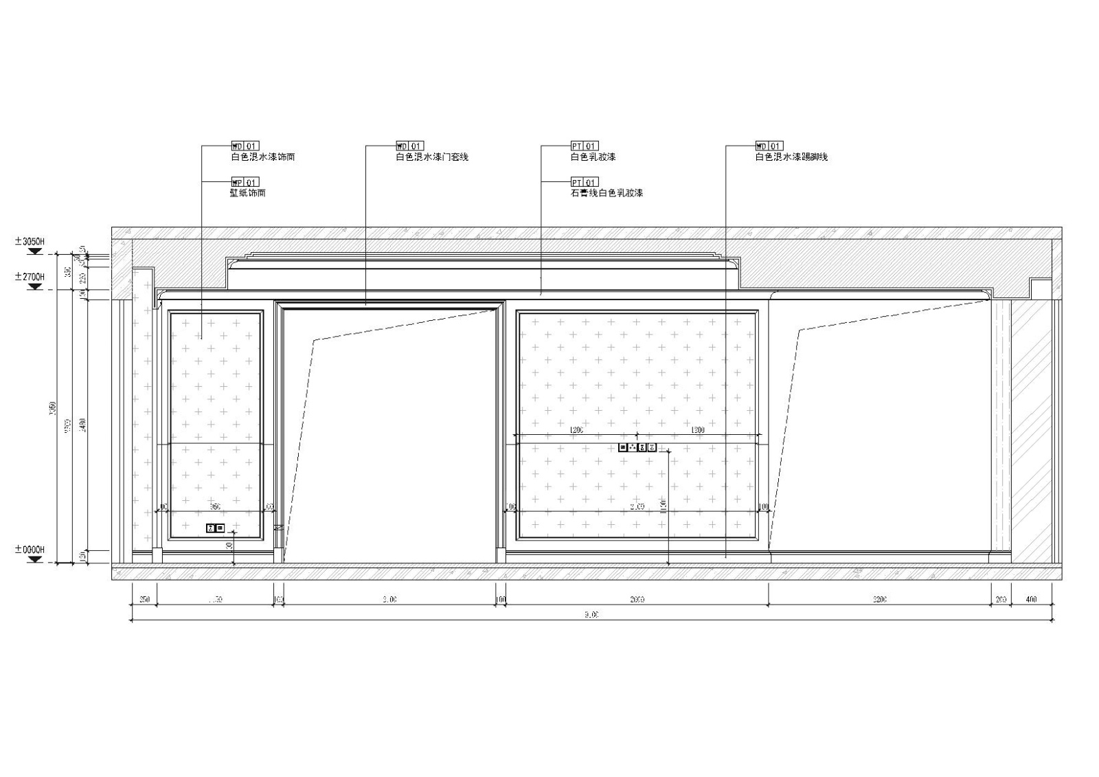 [广东]727㎡三层六居室别墅施工图+实景拍摄cad施工图下载【ID:160045181】