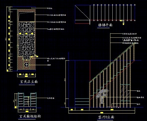 湘银家园2层施工图cad施工图下载【ID:36937661】