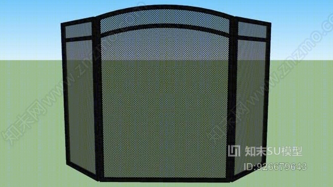 壁炉隔栅SU模型下载【ID:926679643】