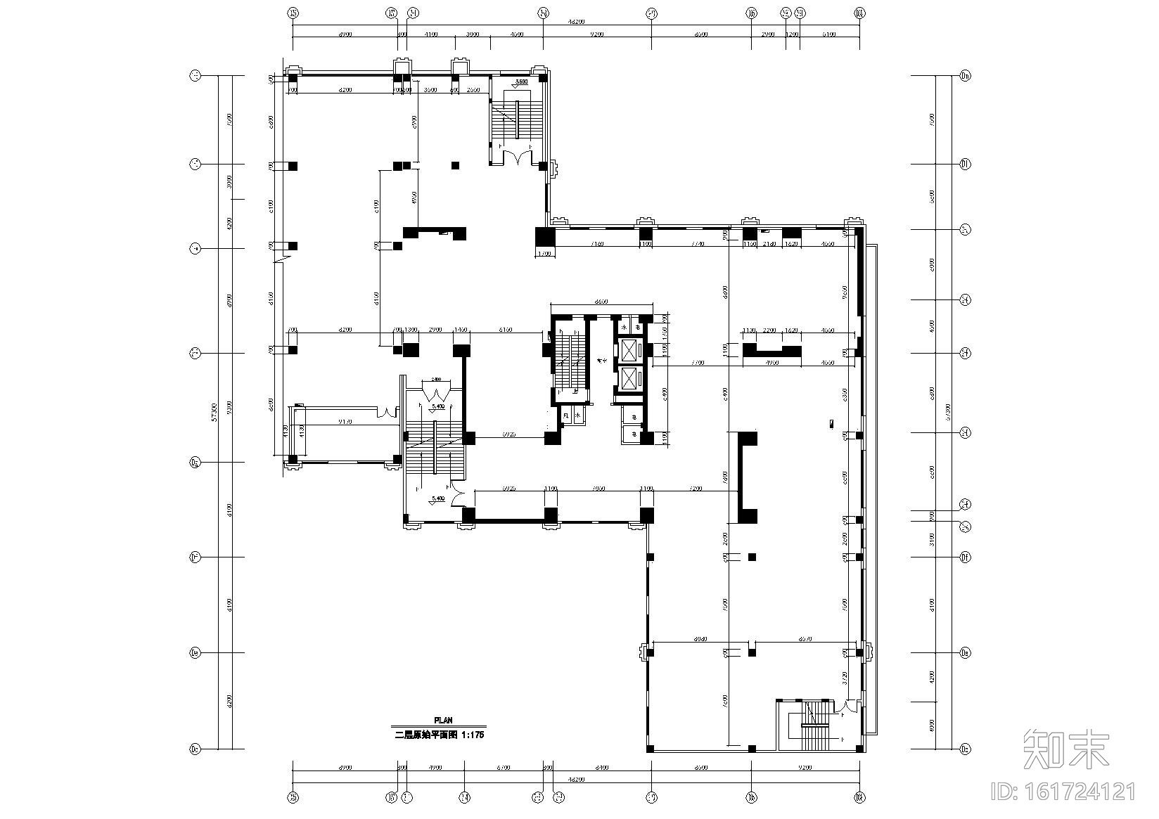 [河南]建行郑州金水支行装饰工程设计图纸cad施工图下载【ID:161724127】