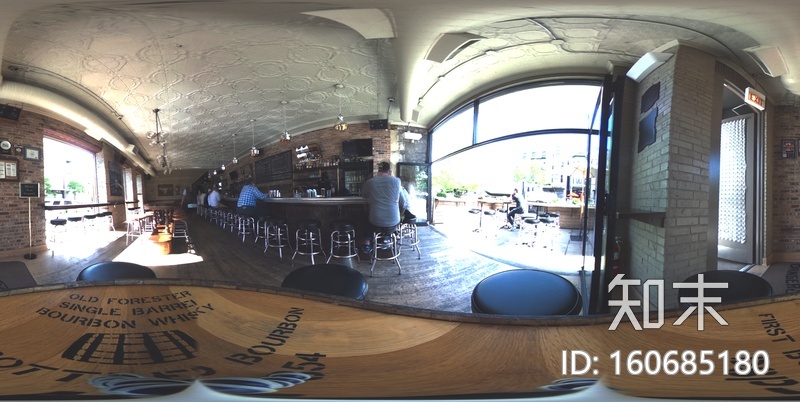 白天酒吧HDRI全景贴图贴图下载【ID:160685180】