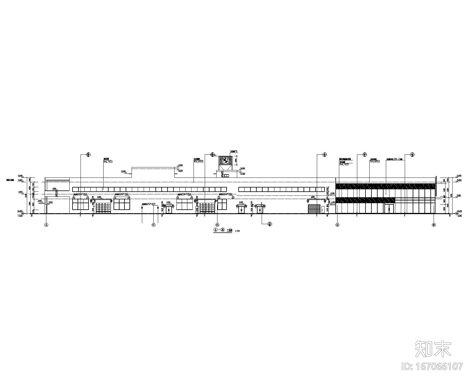 二层钢框架宝马4S店建筑结构施工图cad施工图下载【ID:167066107】