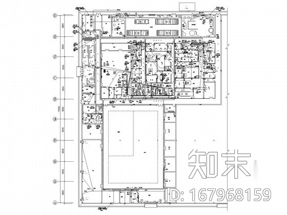 [四川加工车间水电空调施工图cad施工图下载【ID:167968159】