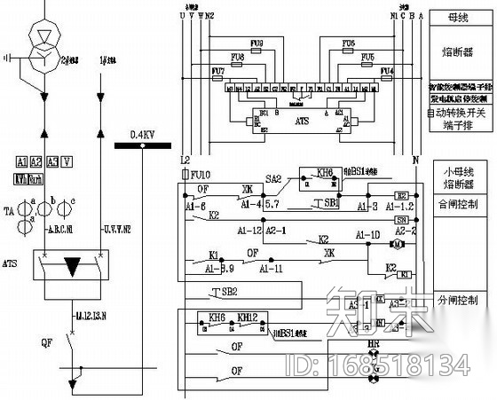 低压电气二次控制成套图纸cad施工图下载【ID:168518134】