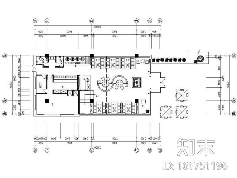 [广西]南宁外婆家万象城店施工图设计cad施工图下载【ID:161751196】