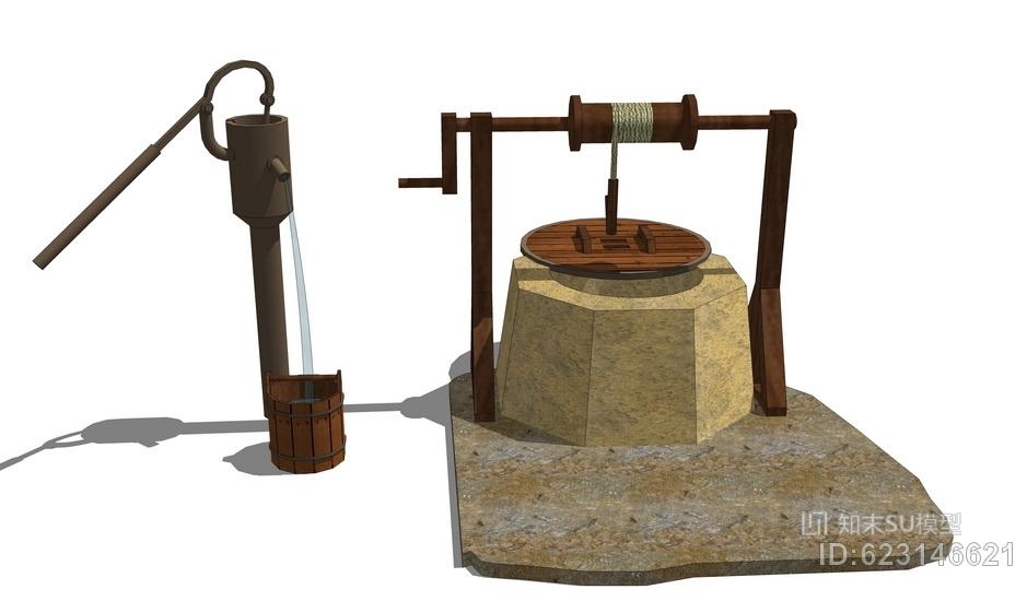 水井su模型下载【id:623146621】
