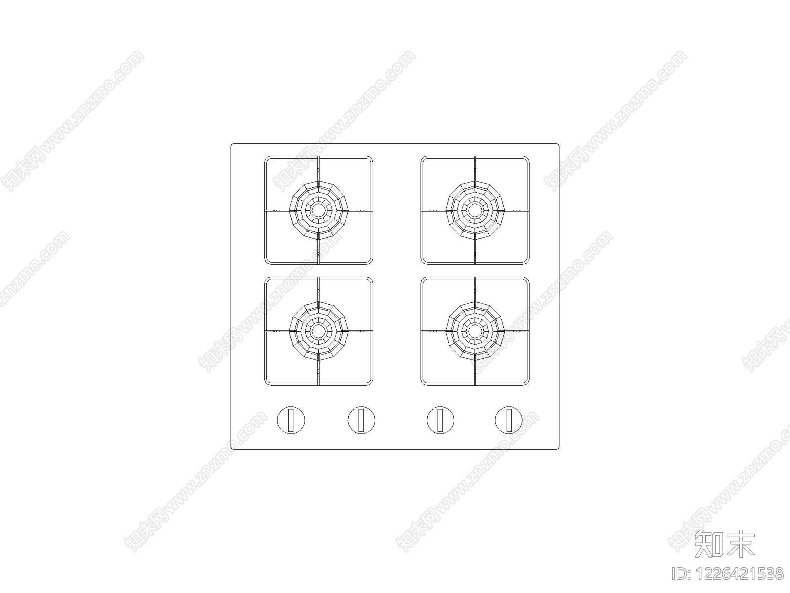 厨房设施CAD图纸