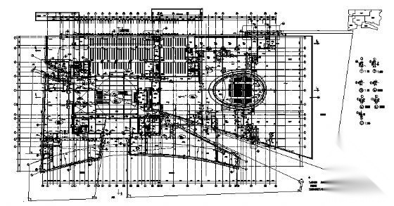 南京金陵图书馆建筑方案图cad施工图下载【ID:151618140】