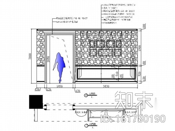 [北京]中外合资公司家具现代专卖店装修施工图cad施工图下载【ID:161730187】