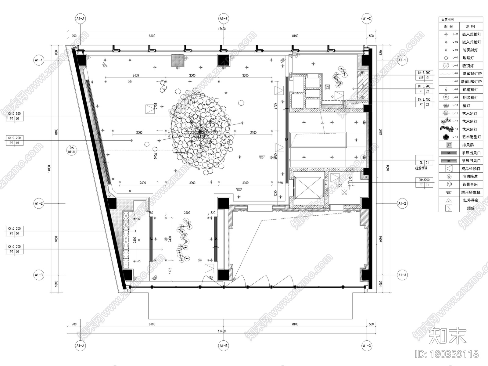 [上海]755㎡三层别墅样板房施工图+效果图cad施工图下载【ID:180359118】