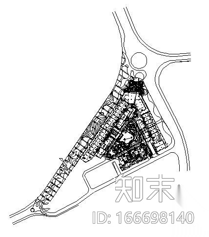 某商区景观照明布局图cad施工图下载【ID:166698140】