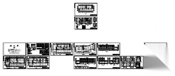 某四层消防队办公楼建筑施工图cad施工图下载【ID:151432161】