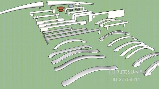 门把手SU模型下载【ID:27788811】