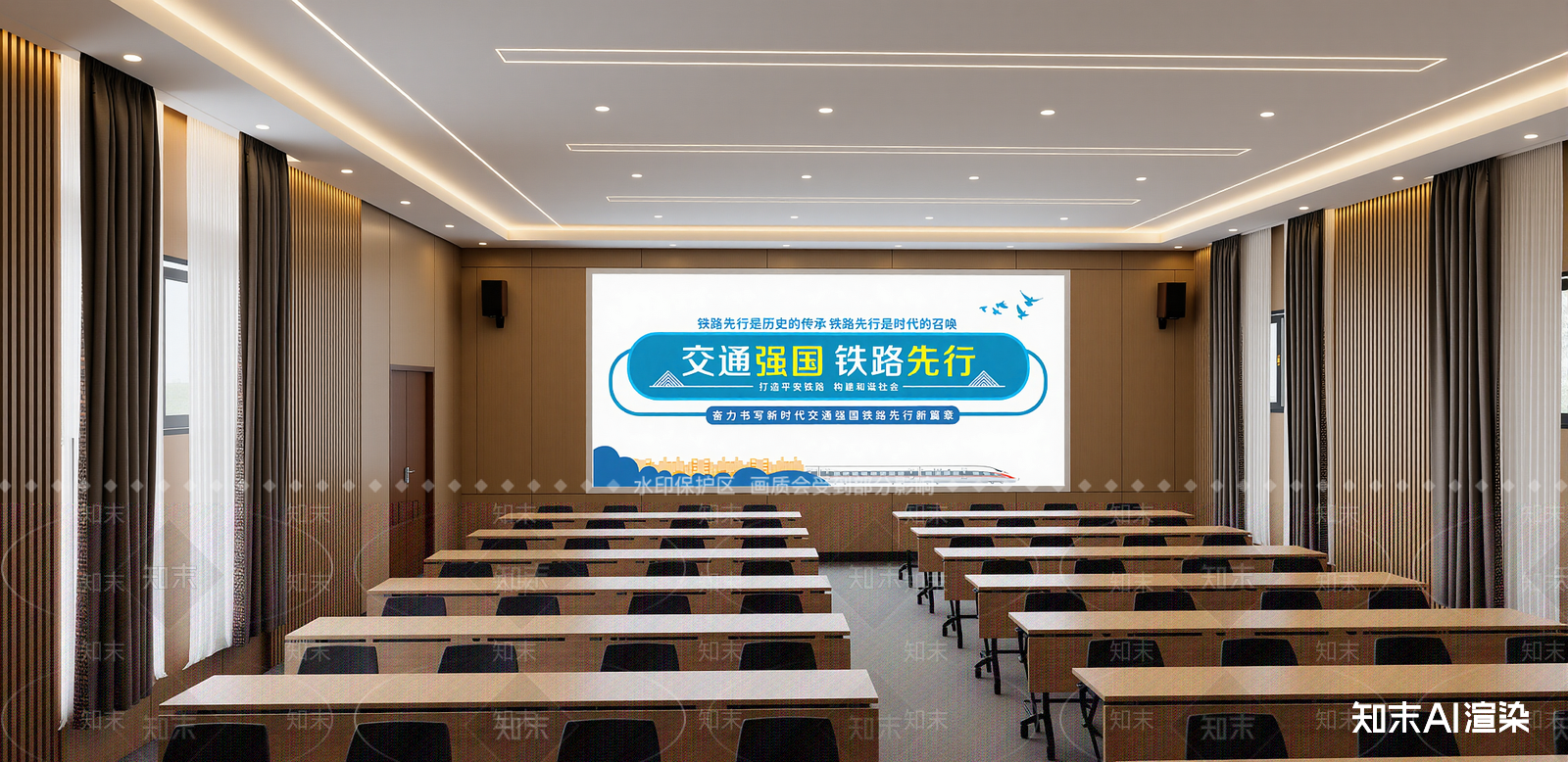 现代会议室SU模型下载【ID:1215200885】