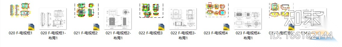 [酒店]电视柜节点详图cad施工图下载【ID:166182144】