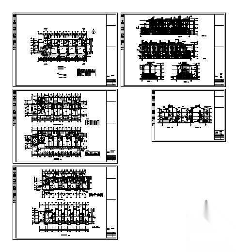 某三层现代欧式联排别墅建筑施工图施工图下载【ID:151389148】