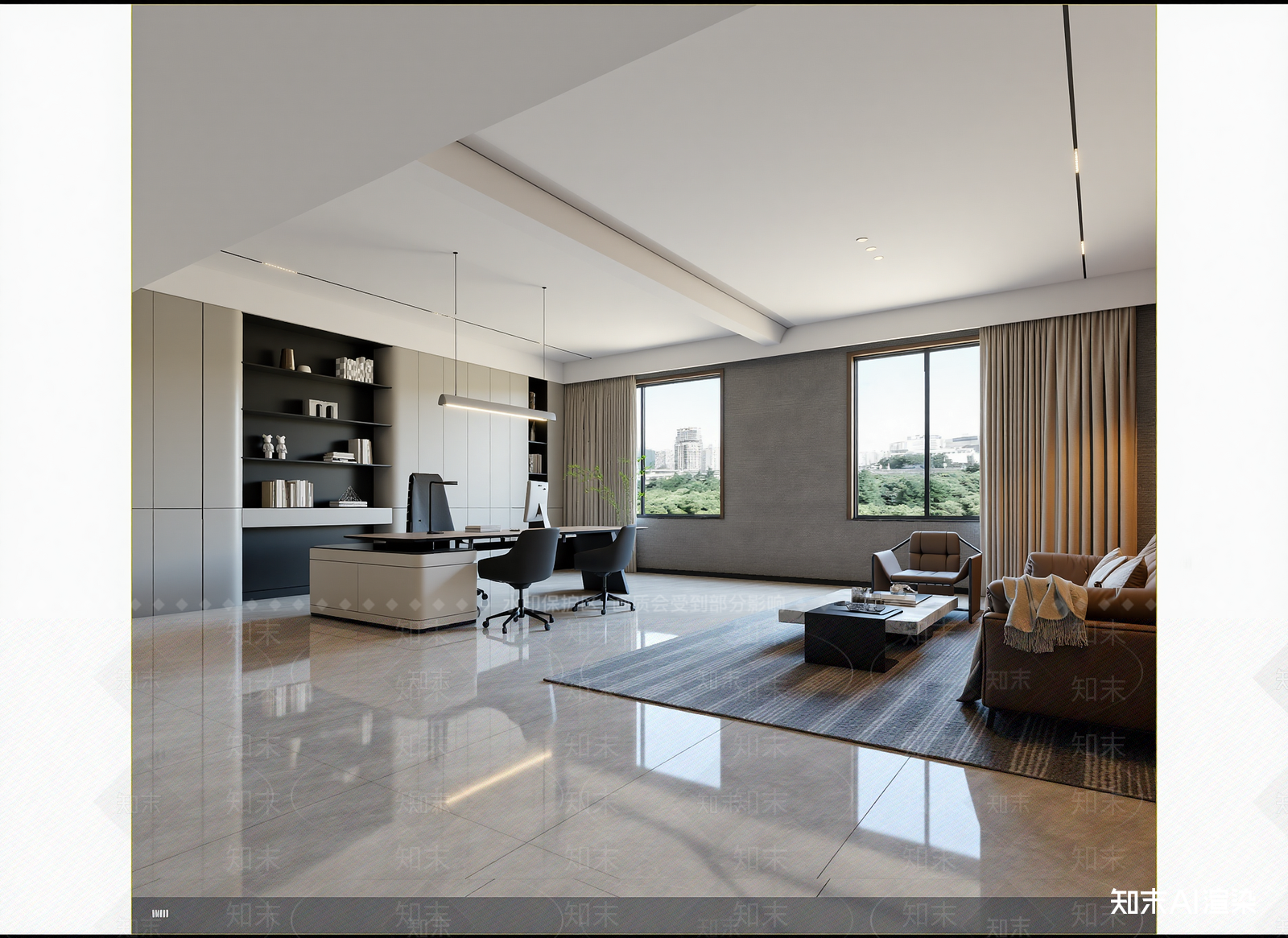 现代办公室3D模型下载【ID:1214749106】