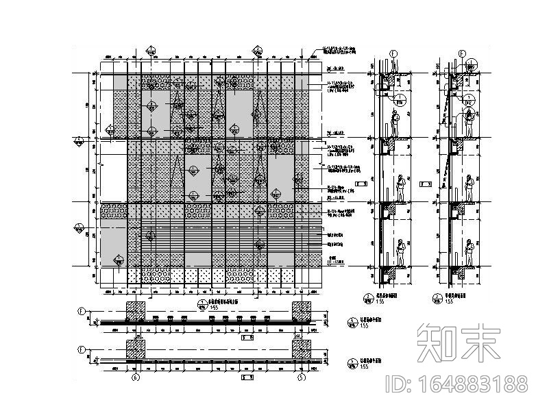 27层超高层商业综合体玻璃幕墙施工图2014cad施工图下载【ID:164883188】