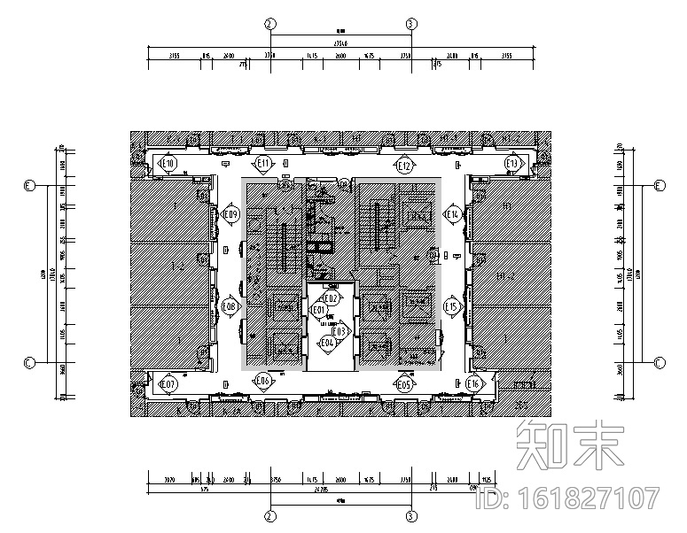 [河北]廊坊万达希尔顿逸林酒店设计施工图（附效果图）cad施工图下载【ID:161827107】