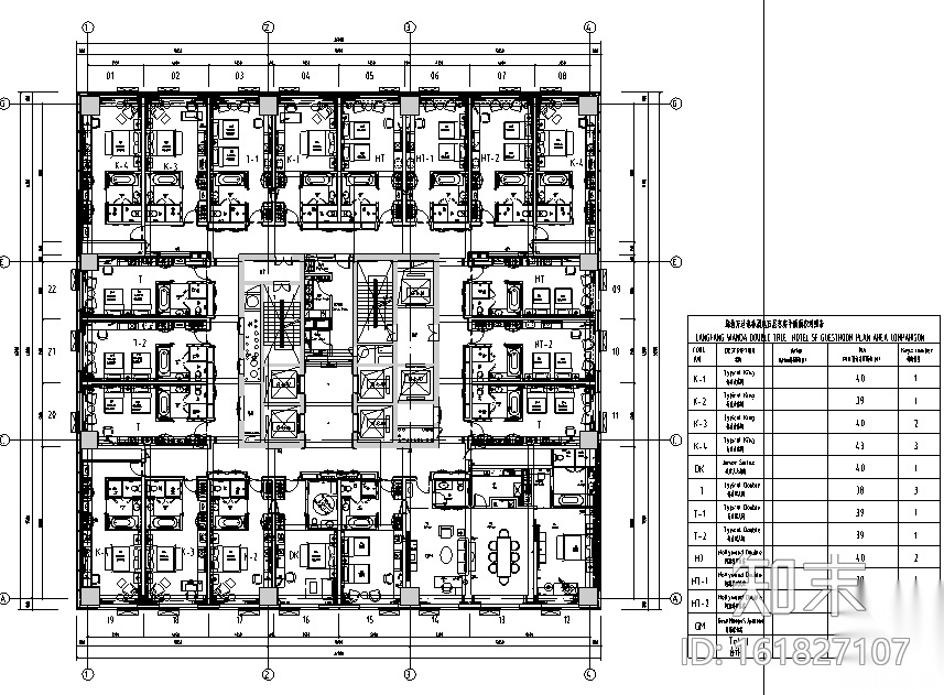 [河北]廊坊万达希尔顿逸林酒店设计施工图（附效果图）cad施工图下载【ID:161827107】