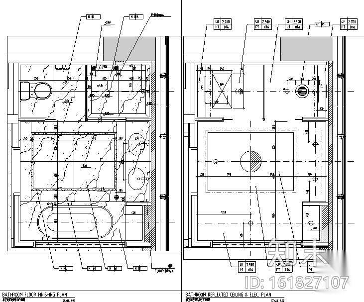 [河北]廊坊万达希尔顿逸林酒店设计施工图（附效果图）cad施工图下载【ID:161827107】