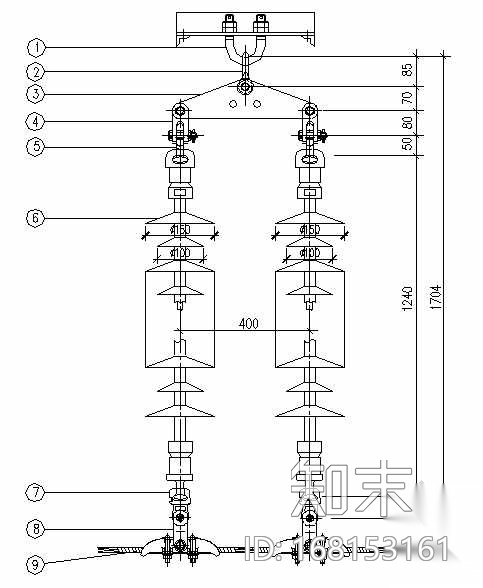 某高压线路全套电气施工图cad施工图下载【ID:168153161】