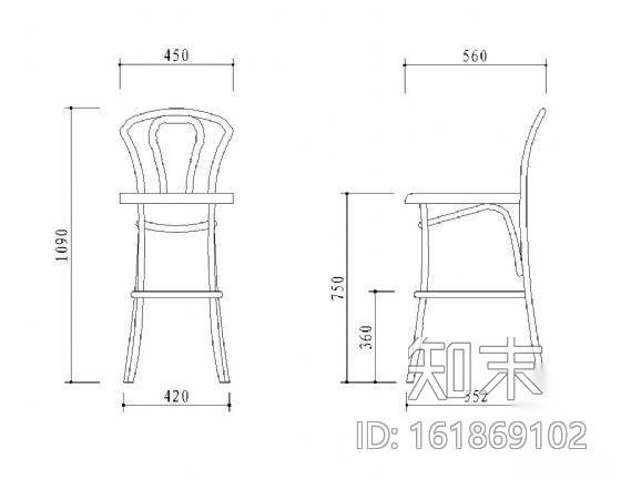 经典椅子立面图集施工图下载【ID:161869102】