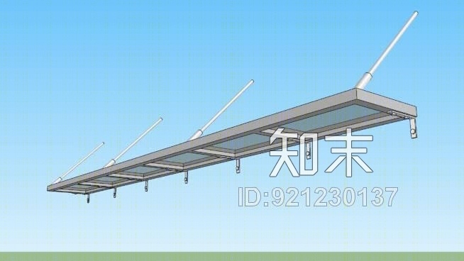 遮阳帘SU模型下载【ID:921230137】