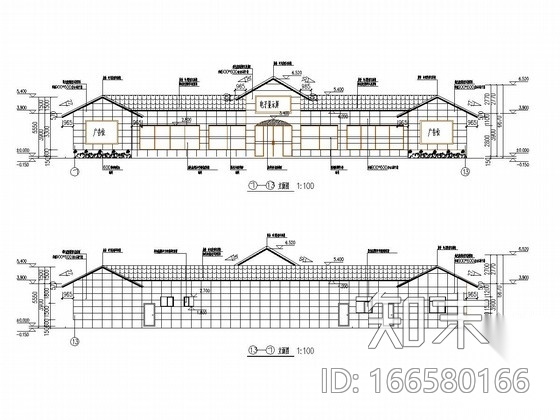 一层框架结构cad施工图下载【ID:166580166】