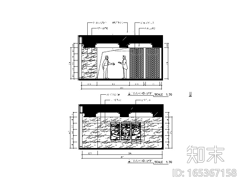 [福建]某集团现代风格办公室设计CAD施工图（含效果图...cad施工图下载【ID:165367158】