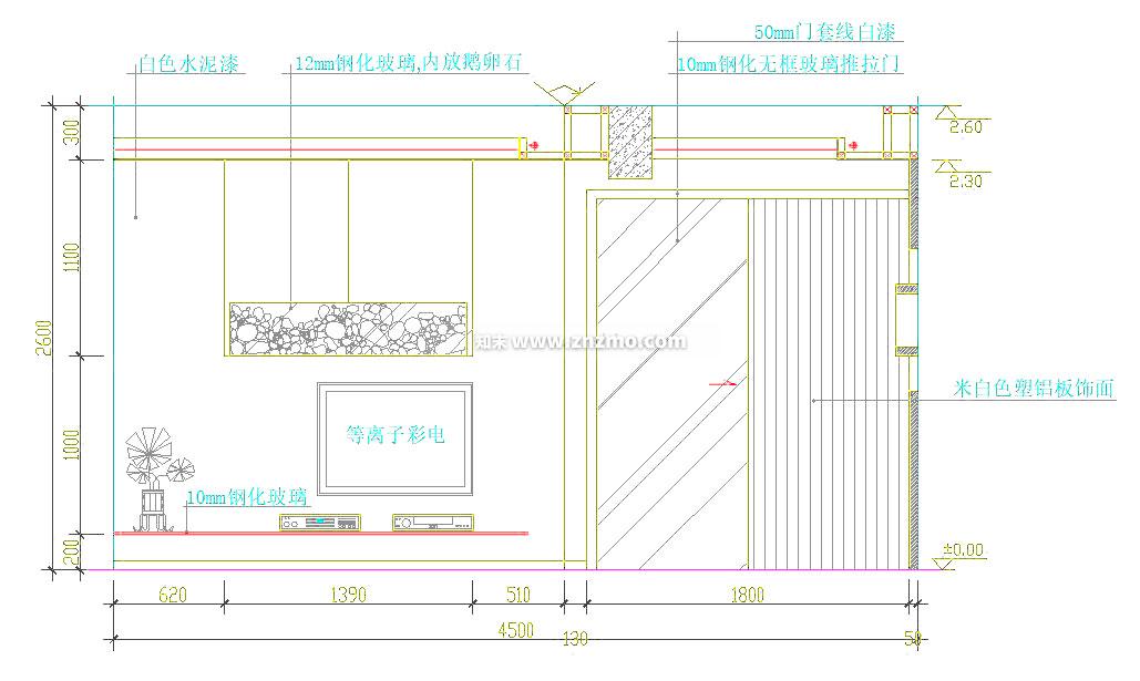 电视cad施工图下载【ID:178184109】