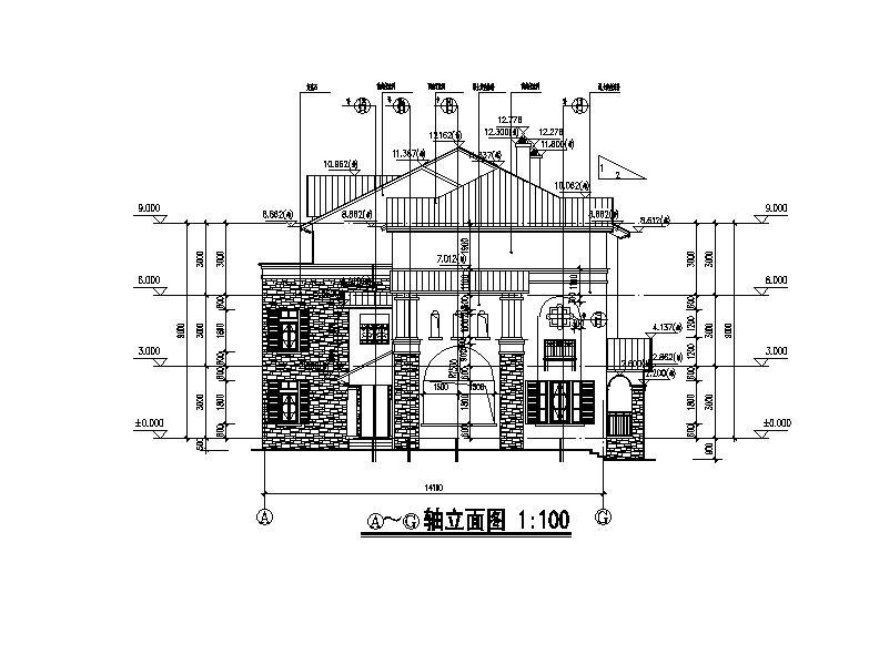 [南京]多层联排式住宅建筑立平面图（含六套方案）施工图下载【ID:149776117】