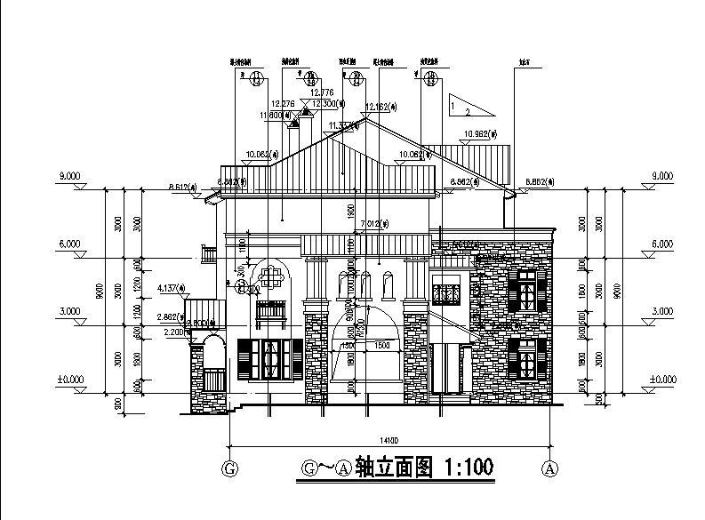 [南京]多层联排式住宅建筑立平面图（含六套方案）施工图下载【ID:149776117】