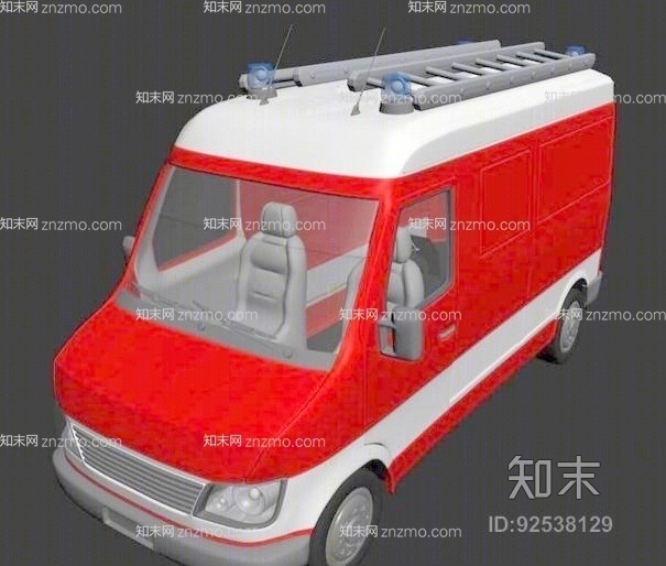 消防车33D模型下载【ID:92538129】