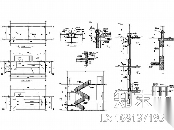 五层钢框架结构教堂结构施工图（含建筑图）cad施工图下载【ID:168137195】