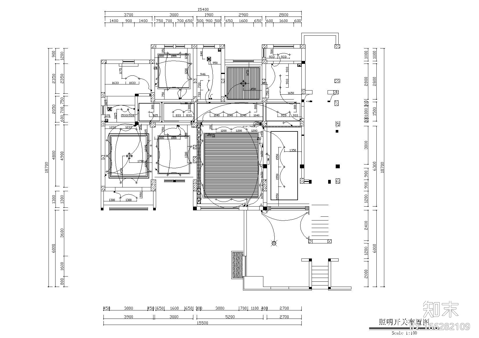 [河北]保定红山庄园新中式样板房施工图cad施工图下载【ID:166282109】