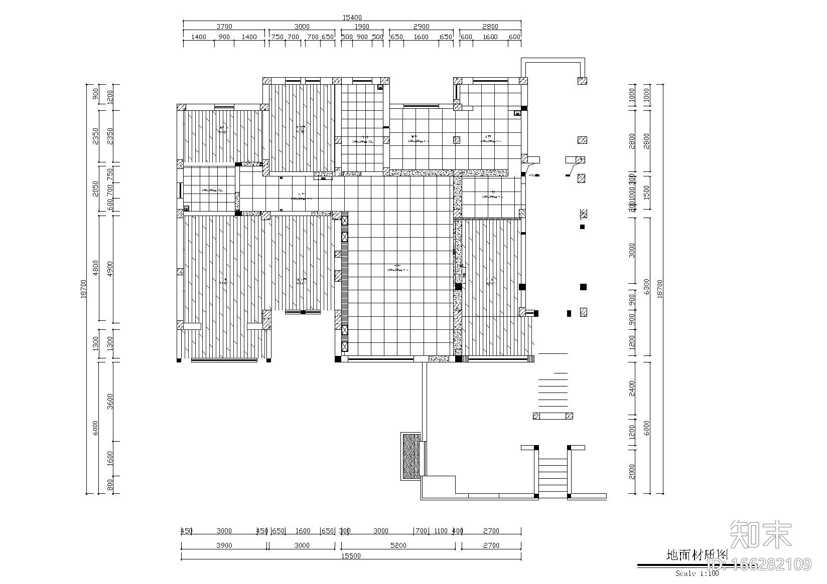[河北]保定红山庄园新中式样板房施工图cad施工图下载【ID:166282109】
