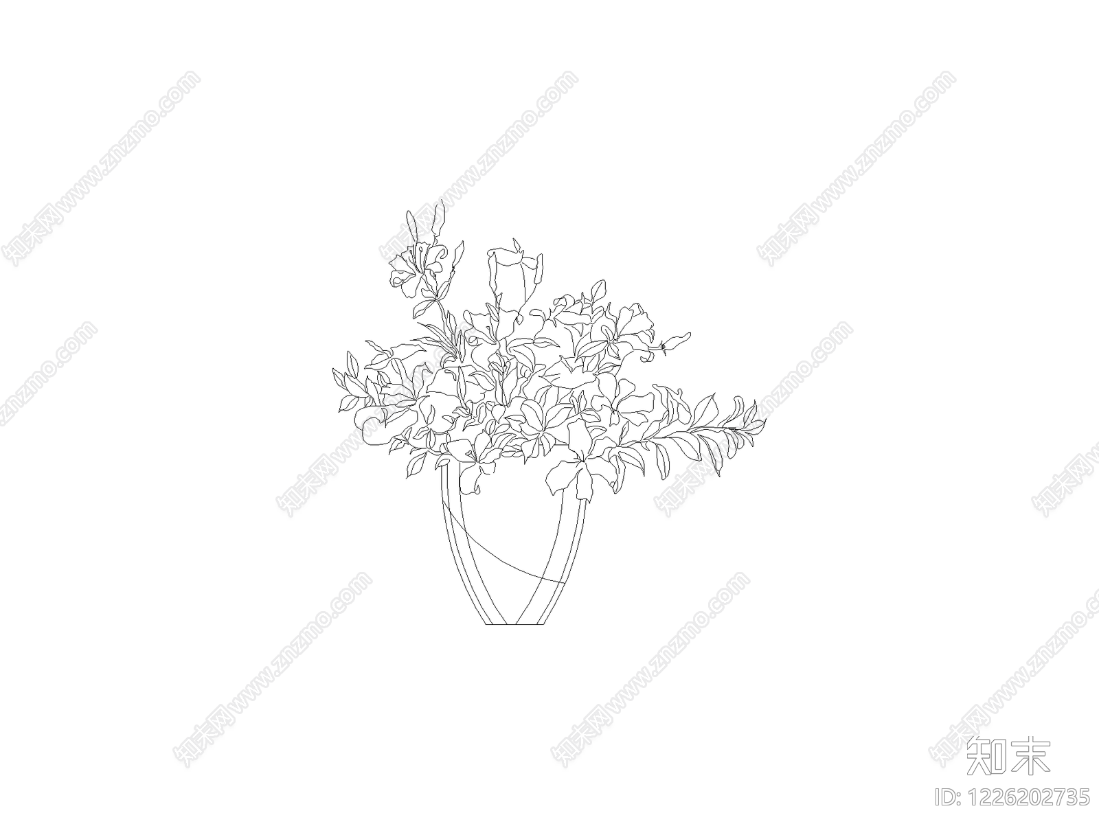 摆件cad施工图下载【ID:1226202735】