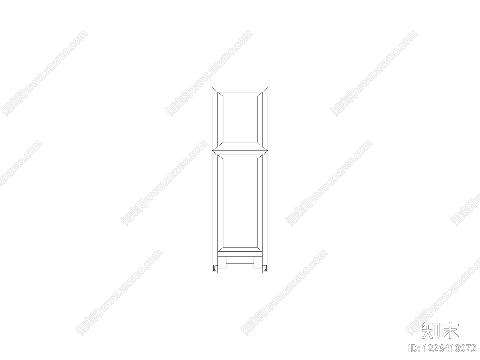 现代柜子CAD图纸
