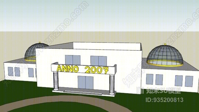 别墅SU模型下载【ID:935200813】