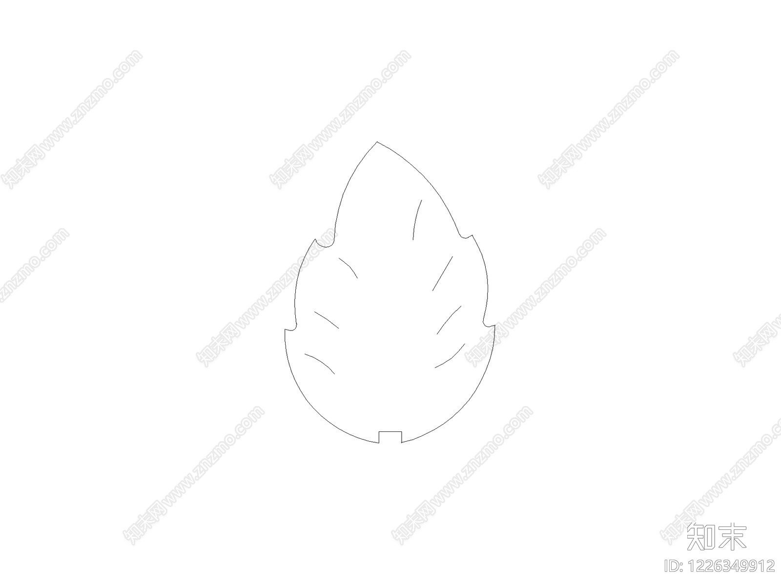 现代灌木种植CAD图纸