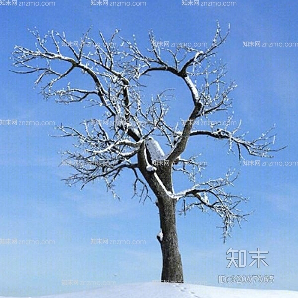 黑色树3D模型下载【ID:32007065】