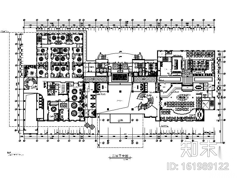 某五星大酒店二层装修图(含效果)cad施工图下载【ID:161989122】