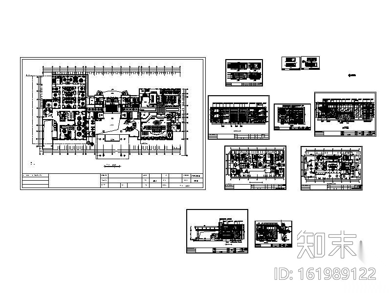 某五星大酒店二层装修图(含效果)cad施工图下载【ID:161989122】