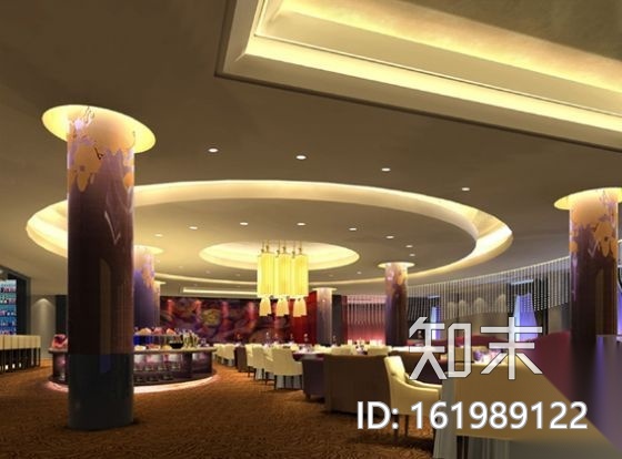 某五星大酒店二层装修图(含效果)cad施工图下载【ID:161989122】